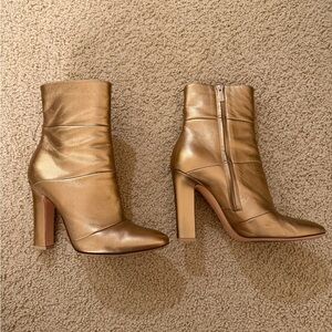 Gianvito Rossi Gold Booties